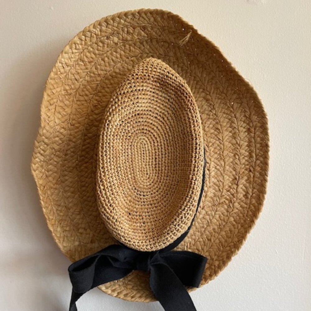 THE SCALA COLLECTION Rockport Big Brim Straw Sun Hat Vintage - Picture 4 of 16